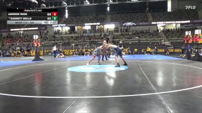 184 lbs Prelim - Andrew Reed, Newberry vs Garrett Wells, Central Okla.