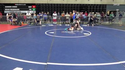 128 lbs Consi Of 8 #2 - Zander Jones, Marysville vs Noah Regemann, Phillipsburg