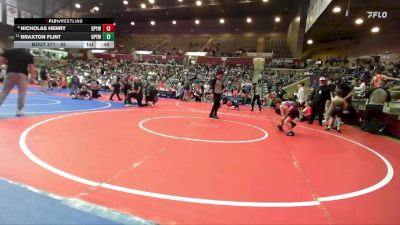 55 lbs Cons. Semi - Nicholas Henry, Benton Parks Youth Wrestling vs Braxton Flint, Benton Parks Youth Wrestling