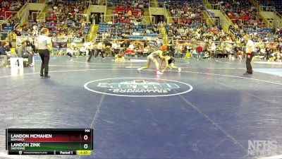 145 lbs Semifinal - Landon McMahen, Bismarck vs Landon Zink, Sheyenne