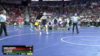 1A-120 lbs Cons. Round 2 - Gabe Johnson, Southwest Iowa vs Ty Strode, Nodaway Valley