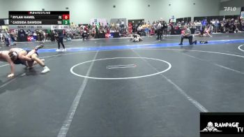 205 lbs Quarterfinal - Cassida Dawson, Trailblazer vs Rylan Hamel, Plainville Kids