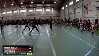 72 lbs Round 5 (8 Team) - Weston Bezeau, Hammers Blue vs Henry Pharis, Tri State Hammers