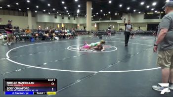 100 lbs Semis (4 Team) - Brielle Manhollan, TN AAU- Chaos vs Zoey Crawford, TN AAU-Williamson County WC