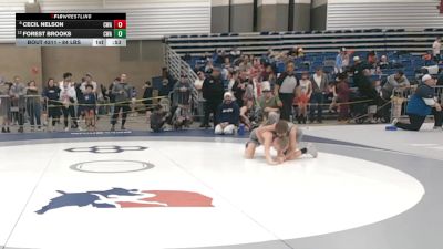 84 lbs Cons. Rd Of 16 - Cecil Nelson, Contenders Wrestling Academy vs Forest Brooks, Contenders Wrestling Academy