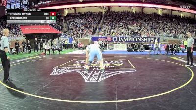 D1-190 lbs 1st Place Match - Lee Krueger, Detroit Catholic Central HS vs Thomas Jaynes, Romeo HS