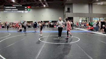 95 lbs Champ. Round 1 - Parker Landers, Carroll vs Laken Sharpe, Oakley