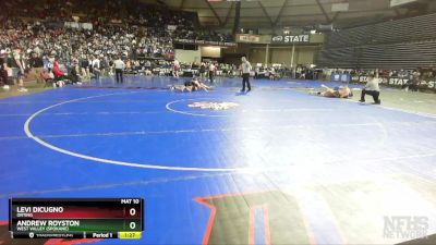 2A 175 lbs Semifinal - Andrew Royston, West Valley (Spokane) vs Levi DiCugno, Orting