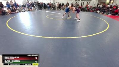 175 lbs Cons. Round 1 - Blake Honstein, Arvada West vs Gage Escajeda, Pueblo Central