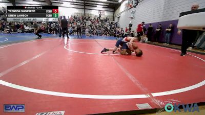 60 lbs Consi Of 8 #2 - Trenton Shoptese, Ponca City Wildcat Wrestling vs Drew Lawson, Ponca City Wildcat Wrestling