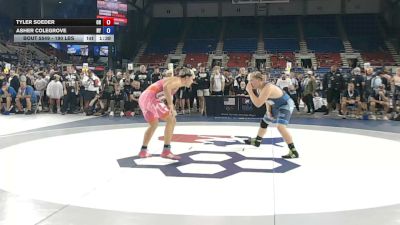 190 lbs Cons. Rd Of 64 - Tyler Soeder, Ohio vs Asher Colegrove, New York
