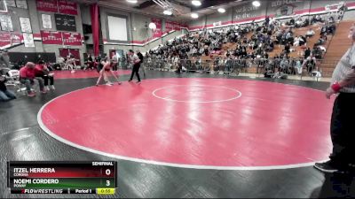 115 lbs Semifinal - Itzel Herrera, Corona vs Noemi Cordero, Poway