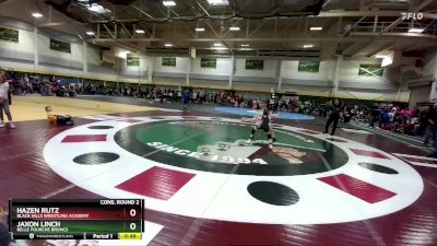 80 lbs Cons. Round 2 - Hazen Rutz, Black Hills Wrestling Academy vs Jaxon Linch, Belle Fourche Broncs