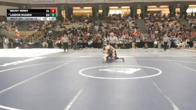 132-2A/1A Semifinal - Landon Shanks, Queen Annes County High School vs Brody Henry, South Carroll