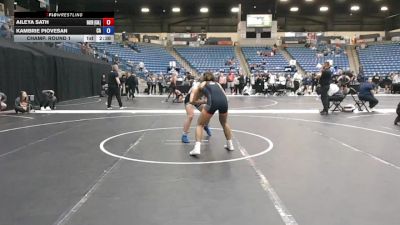 131 lbs Champ. Round 1 - Aileya Sath, Baker University vs Kambrie Piovesan, Carl Albert