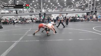 120 lbs Quarterfinals (8 Team) - Alex Marchetti, Mat Assassins Black vs Issac Torres, JV All Stars