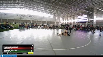 110 lbs Round 1 (4 Team) - Maddax Hacking, Utah Gold vs Parker Wickam, Bear Cave