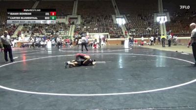 6A 138 lbs Cons. Round 3 - Carter Blumenthal, Northridge High School vs Isaiah Bowman, Stanhope Elmore