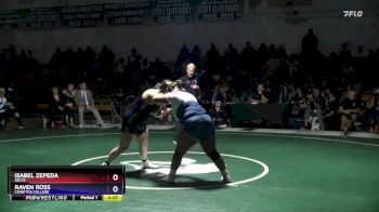 207 lbs 1st Place Match - Raven Ross, Cerritos College vs Isabel Zepeda, Delta