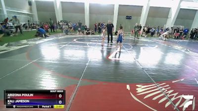 62 lbs Quarterfinal - Arizona Poulin, AZ vs Kali Jameson, WY