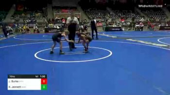 76 lbs 3rd Place - Jojo Burke, Apex vs Rush Jennett, Sebolt