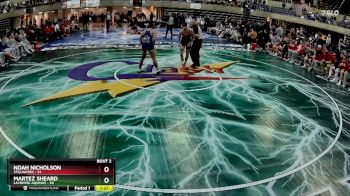 121 lbs Quarterfinals (8 Team) - Martez Sheard, LaCrosse Aquinas vs Noah Nicholson, Stillwater