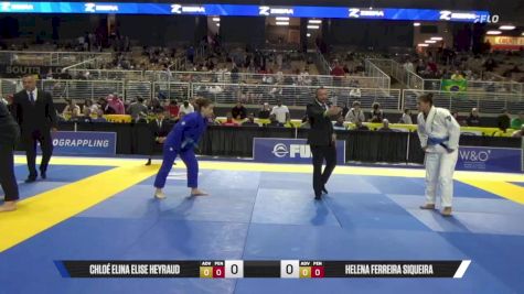 Helena Ferreira Siqueira vs Chloé Elina Elise Heyraud 2025 Pan Jiu Jitsu IBJJF Championship