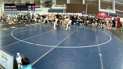 144 lbs Cons. Round 5 - Daniel Evert, Flathead High School Wrestling vs Michael Saba, Colorado