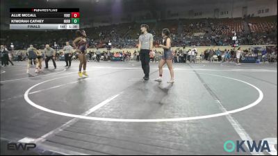 125 lbs Final - Allie McCall, Fort Gibson Youth Wrestling vs Ki'Morah Cathey, Hurricane Wrestling Academy