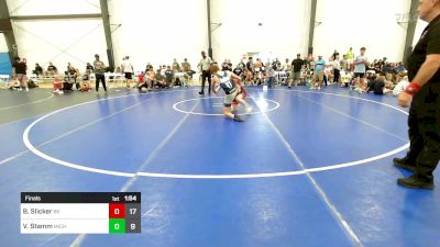 129 lbs Final - Brady Slicker, Bad Karma vs Vincent Stamm, Michigan Premeir Gold