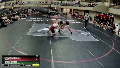 152 lbs Quarterfinals (8 Team) - Wyatt Rothrum, Anoka vs Gable Gross, Saint Pius X (Kansas City)