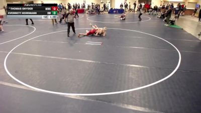 14U - 140 lbs Cons. Semis - Everrett Herrmann, Rosemount Irish Wrestling vs Thomas Snyder, MN Elite Wrestling Club