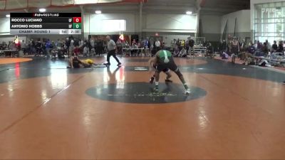 149 lbs Champ. Round 1 - Antonio Hobbs, Tiffin vs Rocco Luciano, Unattached