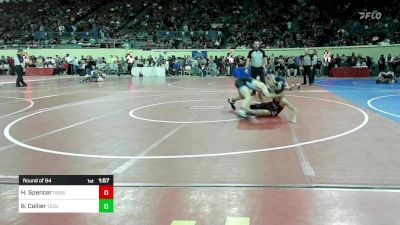 118 lbs Round Of 64 - Hunter Spencer, Sand Springs vs Braedyn Collier, Tecumseh