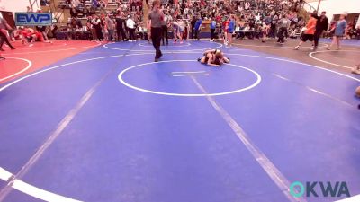 70 lbs Consi Of 4 - Stetson Rutherford, Grove Takedown Club vs Jake Jabben, Caney Valley Wrestling