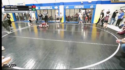 64 lbs Rr Rnd 5 - Timmy McCall, Fort Gibson Youth Wrestling vs Aidan Garland, Berryhill Wrestling Club