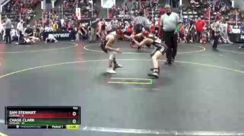102 lbs Quarterfinals (8 Team) - Sam Stewart, Clinton vs Chase Clark, Hudson