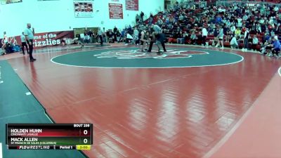 150 lbs Championship Bracket - Mack Allen, St Francis De Sales (Columbus) vs Holden Huhn, Cincinnati LaSalle