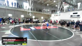 165 lbs Champ. Round 2 - Brock Armstrong, Coeur D`Alene High School vs Amado Stewart, St. Maries