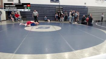 105 lbs Round 2 - Jalen Valencia, Cougar Wrestling Club vs Rhett Bowen, Oakley Hornets Wrestling Club Inc.