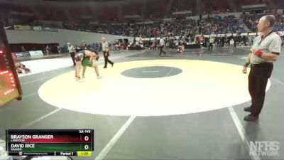 3A-145 lbs Semifinal - Brayson Granger, Lakeview vs David Rice, Rainier