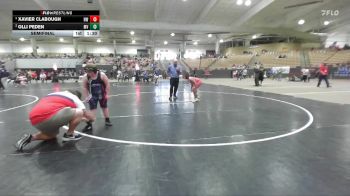 130 lbs Semifinal - Xavier Clabough, Halls Wrestling vs Olli Peden, Maximum Velocity