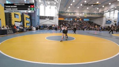 157 lbs Cons. Round 2 - Daniel Hague, Delaware Military Academy vs Ryan Jacobs, Concord H S