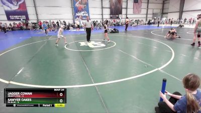 60 lbs Rd# 9- 2:15pm Saturday Final Pool - Sawyer Oakes, PA Blue vs Jagger Cowan, SELECT Utah