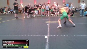 50 lbs Round 2 (4 Team) - Katilyn Schull, MO Outlaws Gold vs Emma Florom, Nebraska Queens Of The Corn 2