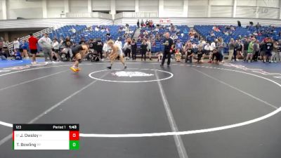 123 lbs Cons. Round 3 - Jayden Owsley, Invicta Wrestling Academy vs Tobias Bowling, Purdue Polytechnic