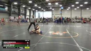 96 lbs Round 3 (6 Team) - Nathan Bruan, Buxton Intensity vs Aidan Szewczyk, Combat WC