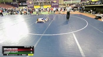 113 lbs Champ. Round 2 - Conner Haslett, Michigan vs Benjamin Rosen, Big Game Wrestling Club