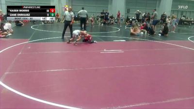 60 lbs Cons. Round 2 - Zane Enriquez, Takedown Elite vs Kasen Morris, Backyard Brawlers