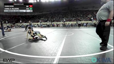 92 lbs Round Of 16 - Owen Koss, Raw Wrestling Club vs Cadel H. Killgore, Standfast